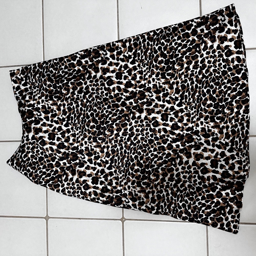 Express Leopard Print Women's Slip Skirt M